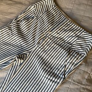 Free People Blue and White Striped Skinny Pants